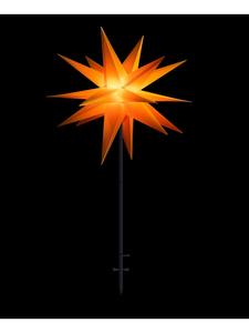 Sterntaler Декоративная звезда | Пластиковая рождественская звезда | 18 лучей с подставкой | Желтая