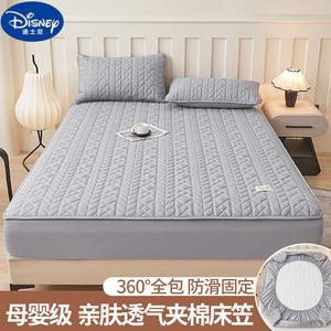 Disney Простыня на резинке 90х190 см, класс A, хлопок, узор "пшеничный колос", цвет Starry Gray