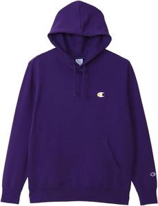 Мужская толстовка с длинным рукавом Champion C3-A127 из флиса и хлопка с логотипом USA Script, базовая модель, темно-фиолетовый