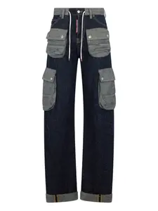 Джинсы из вареного денима DSQUARED2, синий