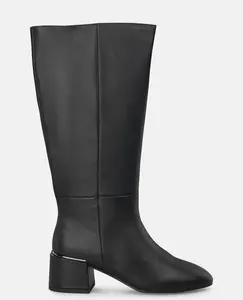 Женские ботильоны на каблуке с круглым носком и застежкой-молнией Alma en Pena, черный