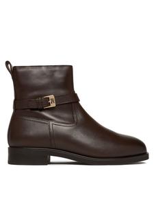 Ботильоны Th Buckle Riding Leather Bootie FW0FW08781 Tommy Hilfiger, коричневый