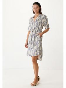 Mexx Платье кремового/голубого цвета