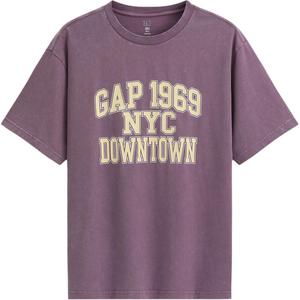 Футболка Unisex Crew Neck Moderate GAP, фиолетовый