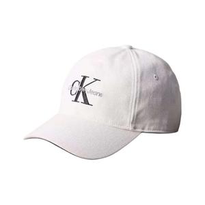 Calvin Klein Хлопковая бейсболка унисекс белая, White