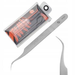 Сталекс, Пинцет для наращивания ресниц с загнутыми краями, Pro Expert TE-41/1, STALEKS