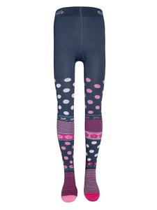 Колготки EWERS Tights Flipside Blumen, темно-синий