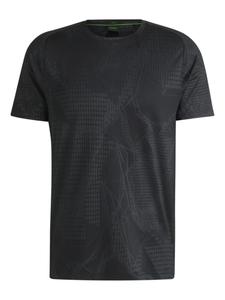 Жаккардовая футболка с узором BOSS, черный