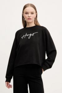 Хлопковая толстовка Hugo, черный