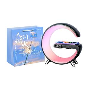 Многоцветная подсветка, беспроводная зарядка для телефона, модная бытовая техника N69 AIBAASAA, черный