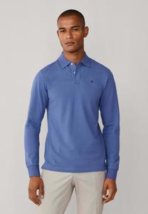 Поло Hackett London LOGO LS, Eton Blue/Blue