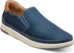 Мужские слипоны Florsheim, с двойной эластичной вставкой, темно-синий