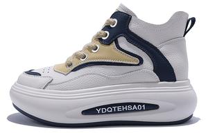 Junjali Женские высокие кэжуал кеды желтые без подкладки, цвет Yellow-Unlined