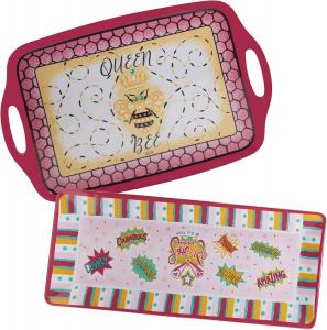 Набор из 2 меламиновых подносов Certified International Lolita Lady Boss, мультиколор