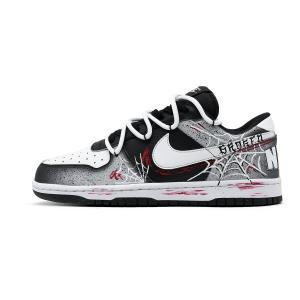 Nike Big Spider Sense 2.0 Coverage Abrasion Resistant, Breathable Low top Skateboard Shoes Men's Black Red