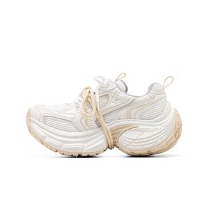 C°BANNER Женские кроссовки Low Top Chunky бело-абрикосовые, цвет White Apricot