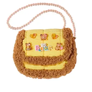 Сумка, small handcrafted creative, cartoon styling, вышивка diy материал TEMI