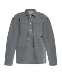 Джинсовая рубашка Jw Anderson, серый