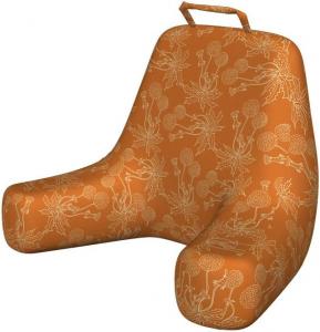 Наволочка Ambesonne, цвет «выгоревший оранжевый» и белый, рисунок с одуванчиками, маками и полевыми цветами, размер XL