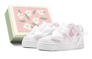 Nike Кроссовки для скейтбординга Air Force 1 Low Top GS Pink