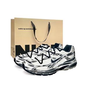 Nike Кроссовки Initiator с низким верхом, износостойкие, для повседневного бега по городу и работе, унисекс, черные, белые