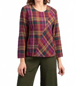 Джемпер с жаккардовым узором в клетку Habitat цвета лесной зелени