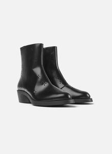 Полусапоги женские Camper Bonnie из фактурной гладкой кожи, черный