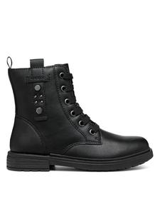 Высокие сапоги Geox Jr Eclair J469QM 0009F C9999 S, черный