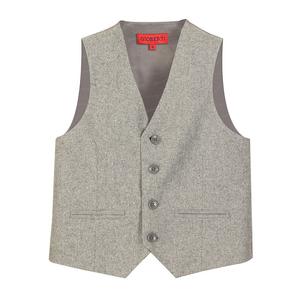 Gioberti Детский твидовый клетчатый жилет для делового костюма, цвет Light Gray