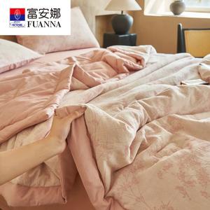 Fuanna Летнее одеяло из трехслойного жаккарда, 200х230 см, класс А, дышащее, влаговпитывающее