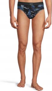 Трусы SAXX UNDERWEAR Vibe Xtra Brief Fly, цвет Cloudbank Camo/Navy