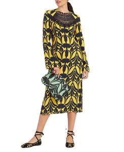 Платье в среду с макраме La DoubleJ, желтый