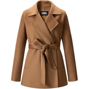 KARL LAGERFELD / Karl Lagerfeld Jeans Пальто KARL LAGERFELD женское верблюжьего цвета, Camel