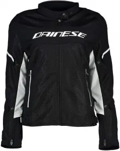 Женская летняя мотоциклетная куртка Dainese Air Frame D1 Lady Tex со съемной ветрозащитной подкладкой (1 шт.), 2-black / white