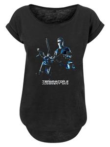 Футболка с длинными рукавами, постер к фильму Терминатор 2: Судный день в черном цвете F4NT4STIC