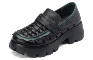 Оксман Женские Лоферы Черный/Бежевый