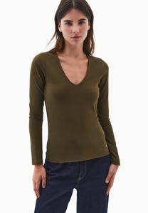 Топ OXXO V NECK, Dark Olive/Olive