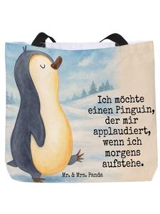 Mr. & Mrs. Panda Сумка в виде пингвина с трогательным дизайном и надписью белого цвета