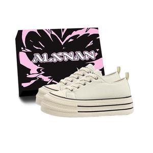 Alxnan Женские низкие скейтерские кеды White Box, цвет White (Box)