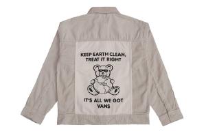 Джинсовая куртка унисекс молочно-белая Vans, слоновая кость