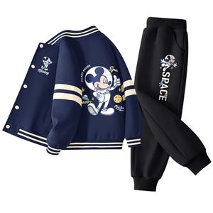 Детская повседневная спортивная одежда Disney, черный