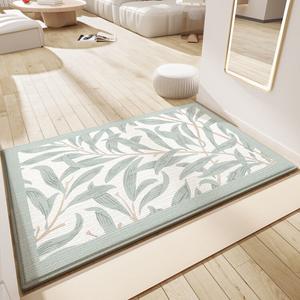 Dajiang Ковер 60x90 см для прихожей в винтажном стиле, прочный, грязеотталкивающий