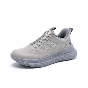 Мужские низкие повседневные кроссовки с противоскользящим и износостойким покрытием Baibao, бежевый серый