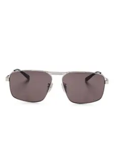 Солнцезащитные очки BB0418SK Balenciaga Eyewear, серебряный