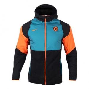 Куртка Nike Cfc Mnk Wntr Awf Jkt Chelsea Colorblock Logo Casual hooded polar fleece Jacket Blue, мультиколор