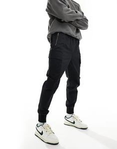 Потертые брюки-карго черного цвета Hera