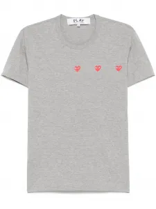 Футболка с принтом Comme Des Garçons Play, серый