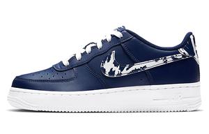 Кроссовки Nike Air Force 1 LV8 1 'Splatter Swoosh - Blue Void' GS