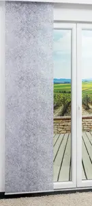 Раздвижная штора Strukturia серого цвета, размером (ШxВ) 60 см x 245 см Lysel