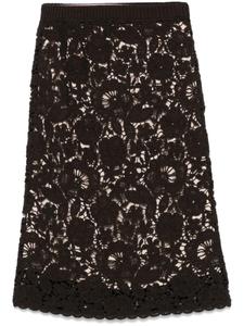 P.A.R.O.S.H. юбка миди с цветочным узором, зеленый